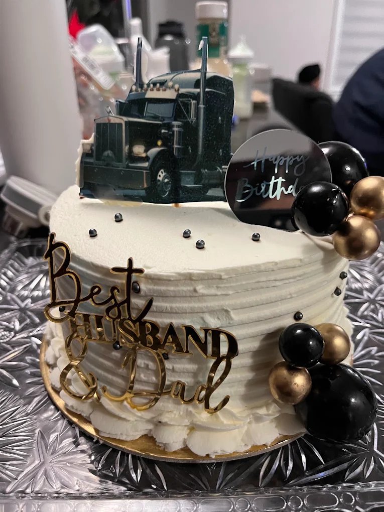 Custom truck themed celebration cake