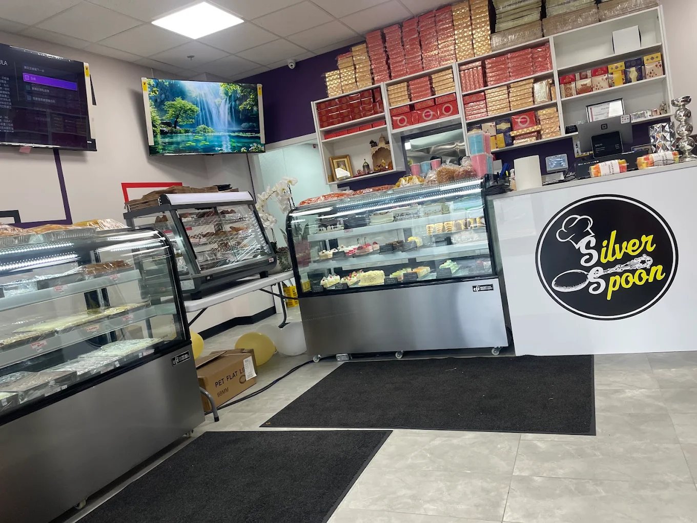 Silver Spoon bakery counter and cake display