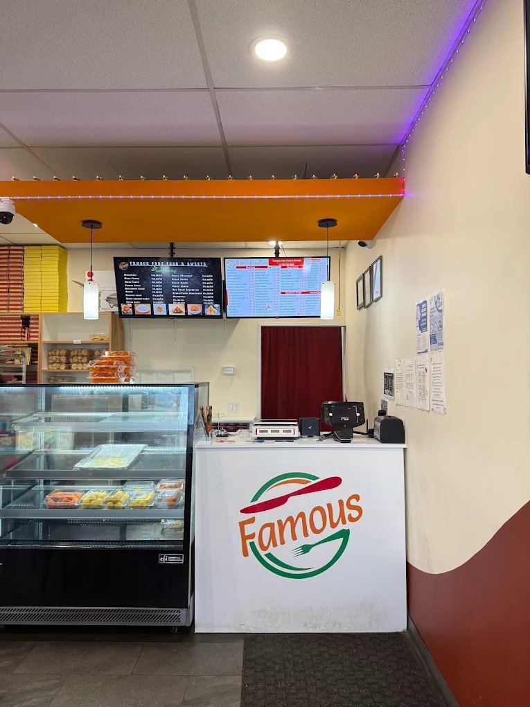 Famous Fast Food & Sweets interior counter