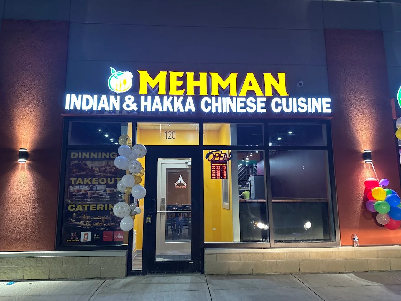 Mehman Indian and Hakka Chinese Cuisine storefront in Calgary
