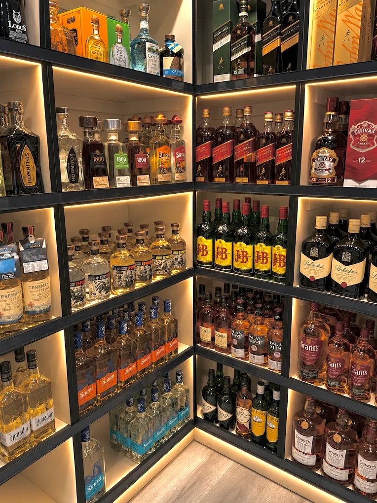 Spirits collection at Liquor Stars Edmonton