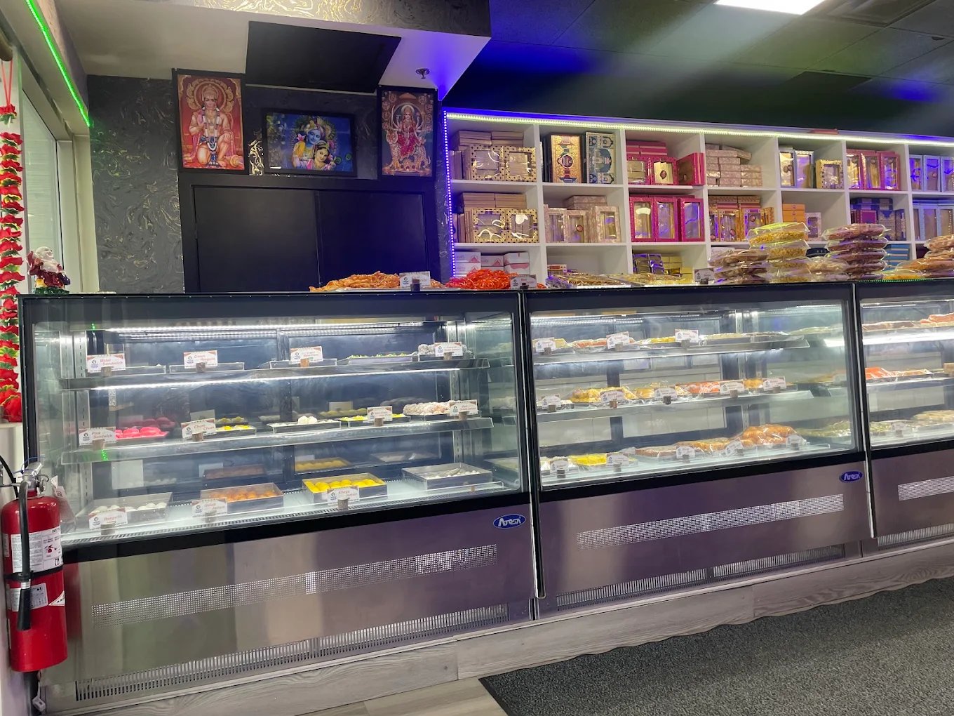 Punjab Chaat House sweet shop interior