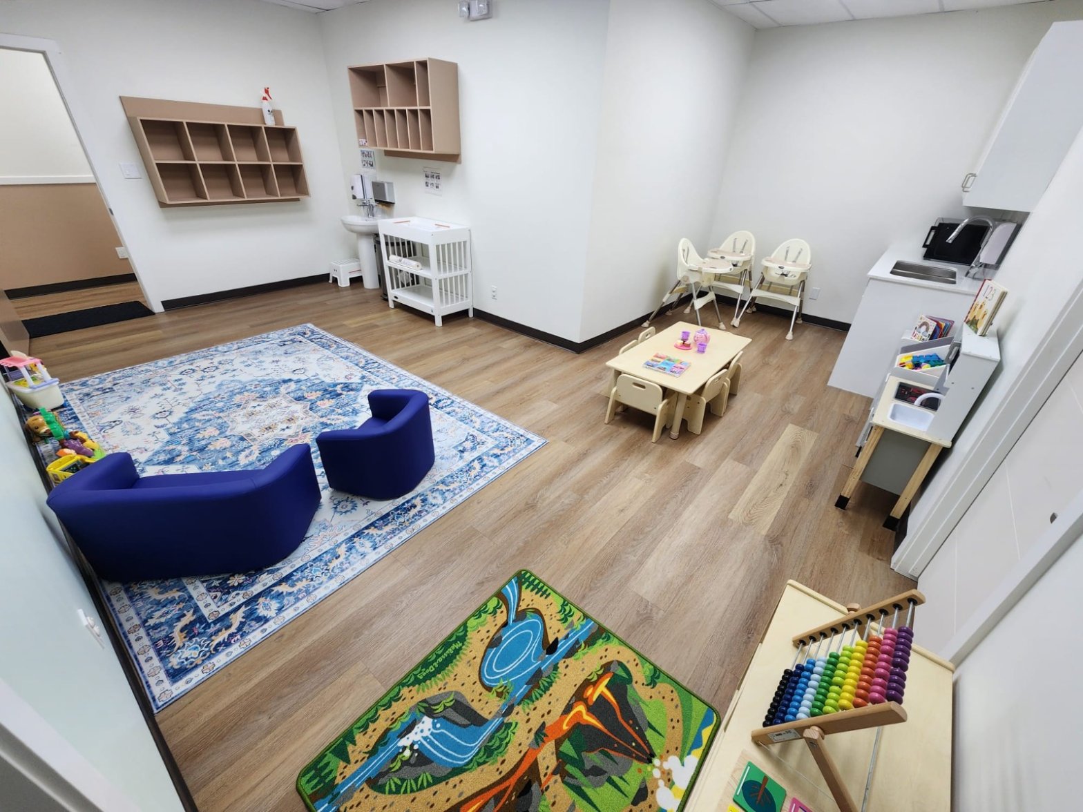 Bright classroom