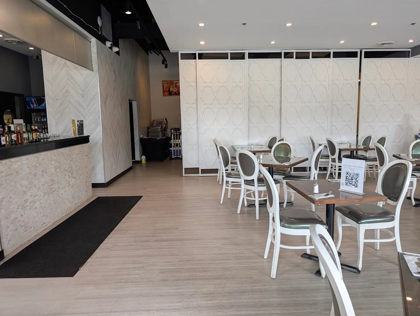 Our bright, welcoming dining room
