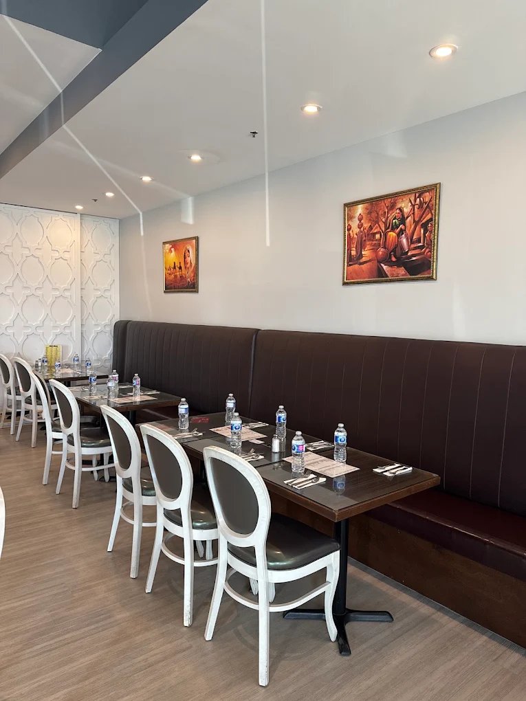 Golden Cinnamon elegant dining room in Airdrie