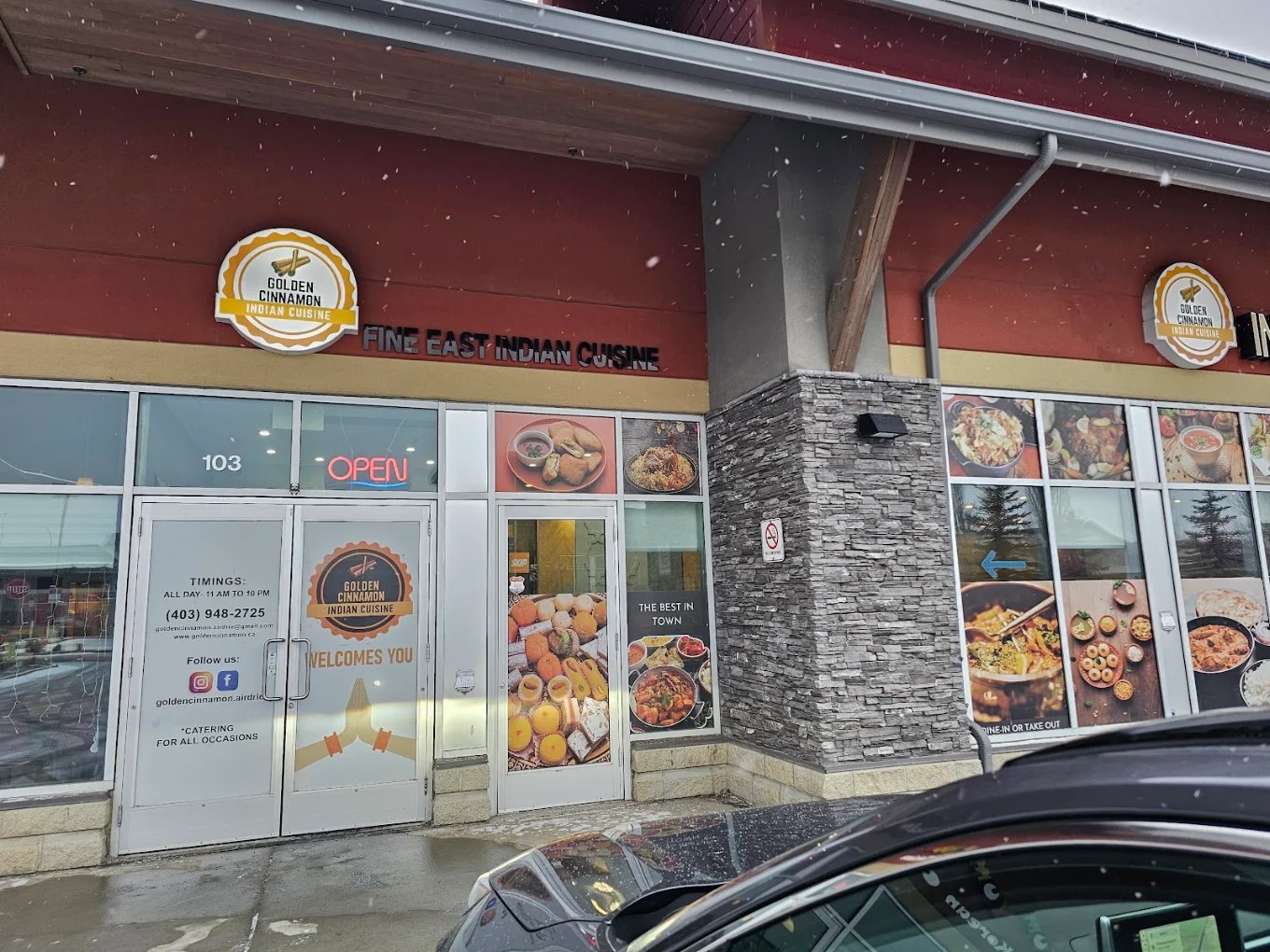 Golden Cinnamon storefront in Airdrie
