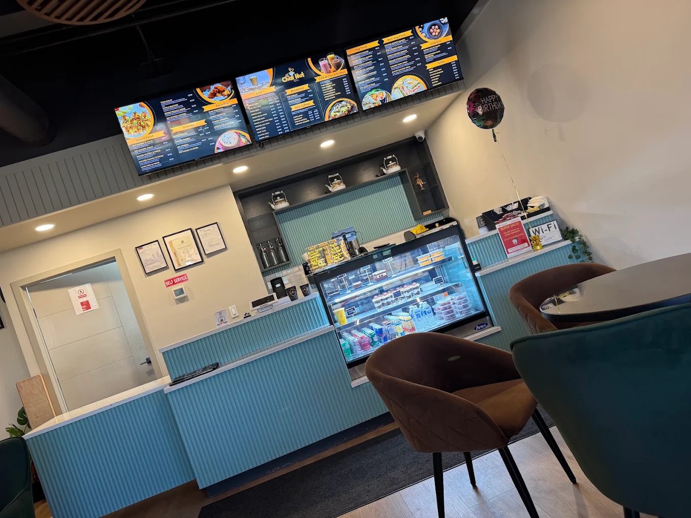 The Chai Hut café interior ready for gatherings