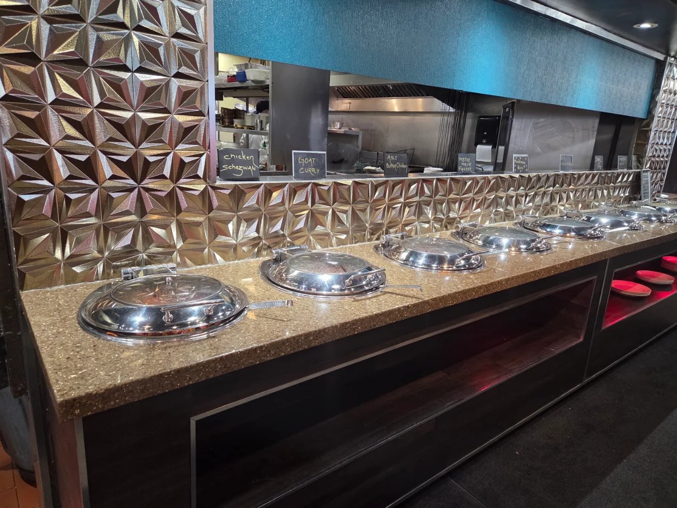 Indian dishes at New Asian Village Edmonton