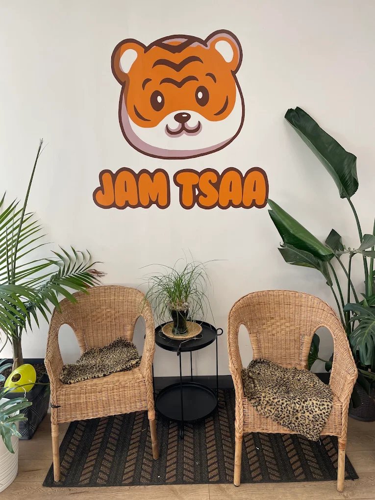 Cozy cafe store atmosphere