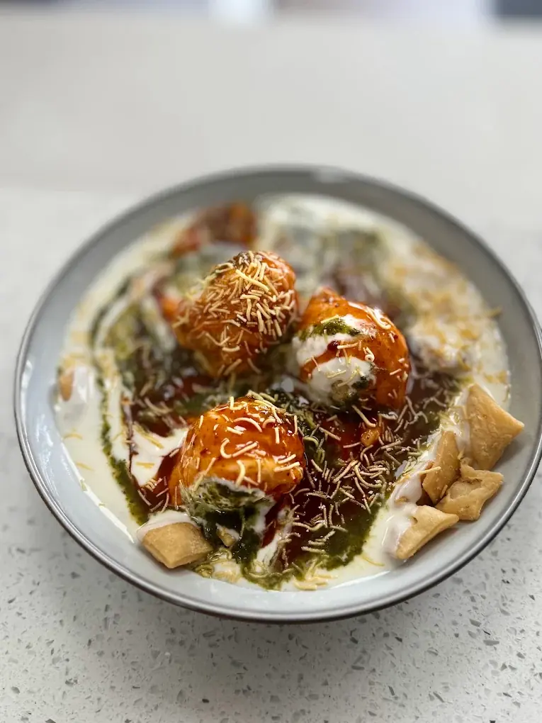 Indian chaat dish