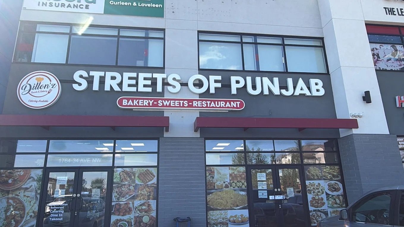 Streets of Punjab restaurant storefront in Edmonton