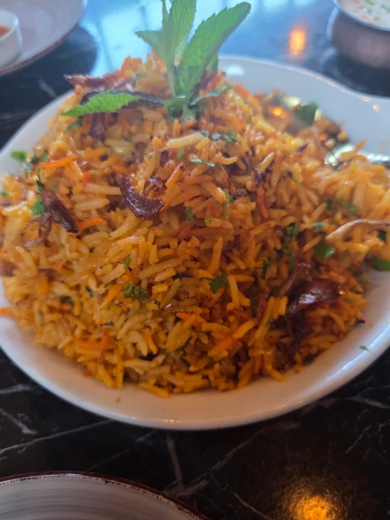 Aromatic biryani rice
