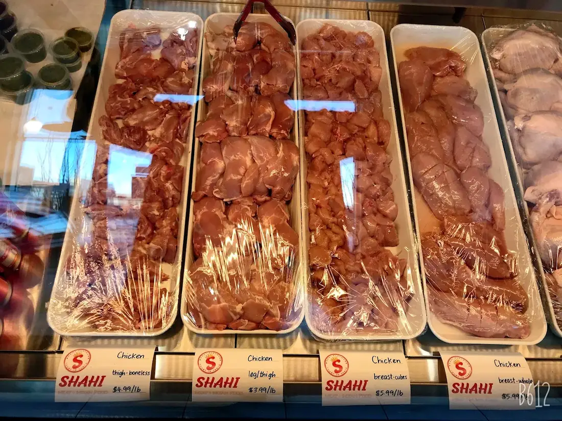Fresh meat counter