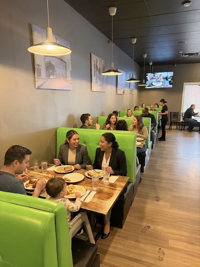 Inside Chenab Pakistani Restaurant in Edmonton