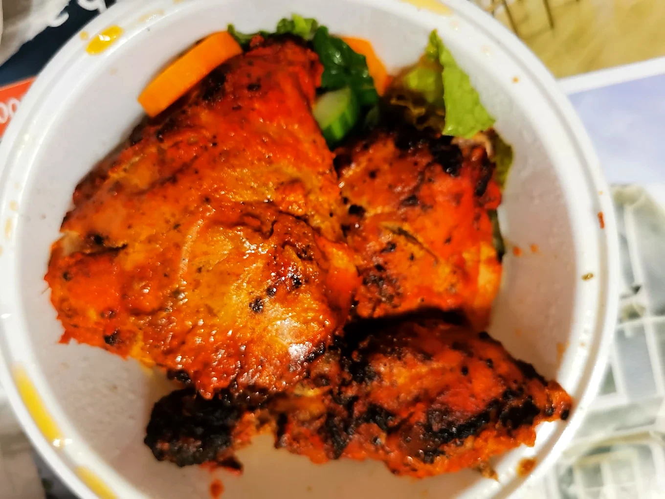 Tandoori dish served at Raj Palace