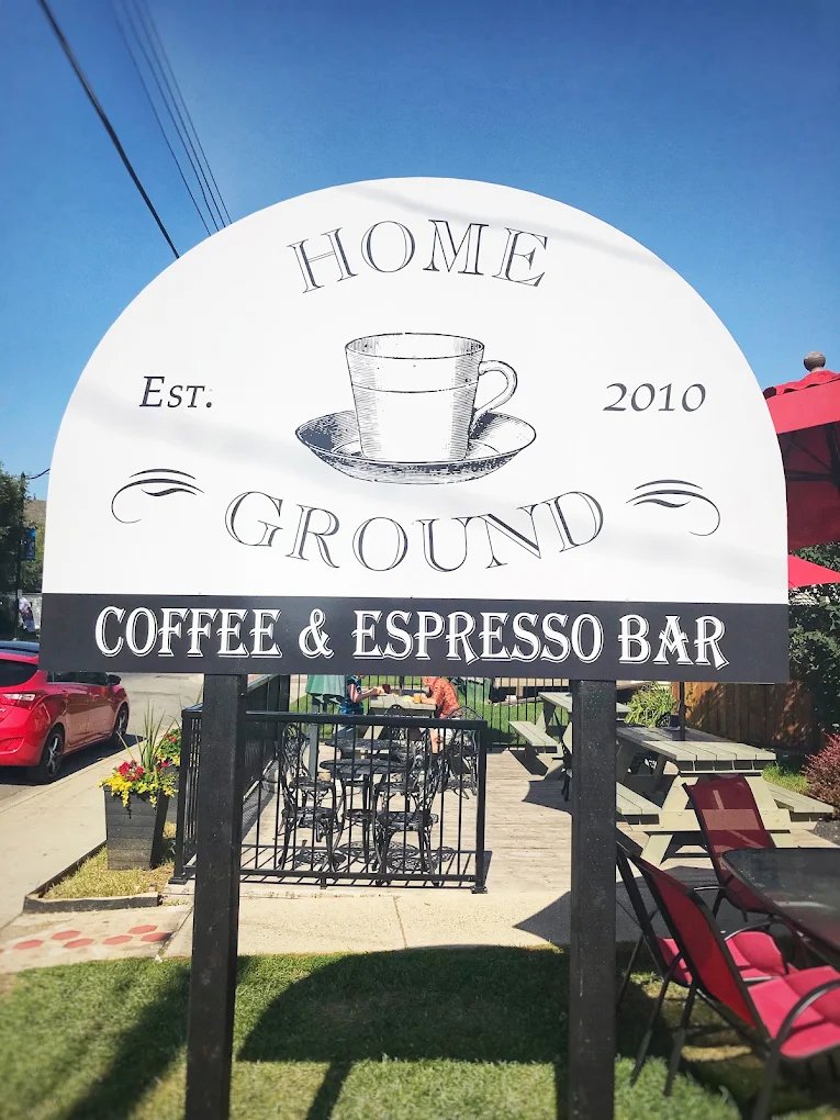Home Ground Coffee & Espresso Bar sign