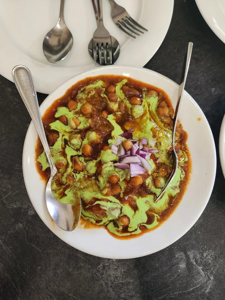Traditional Indian dishes on a table