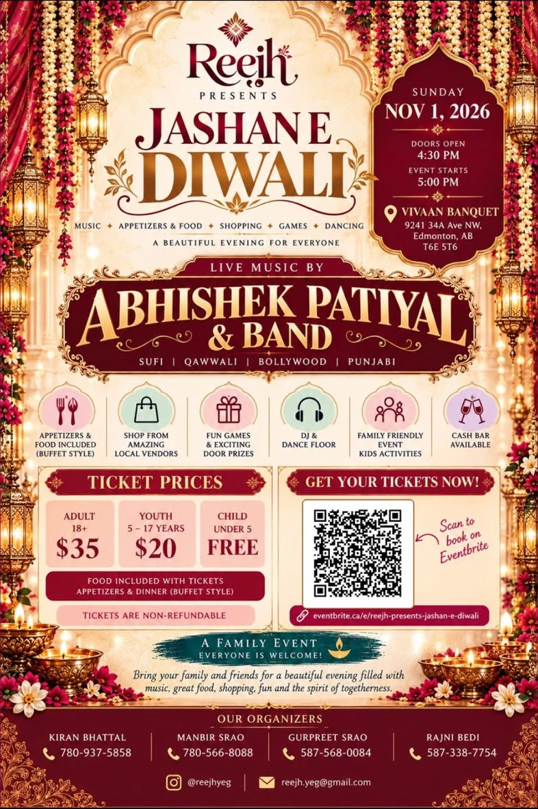 Official Jashan E Diwali 2026 event flyer