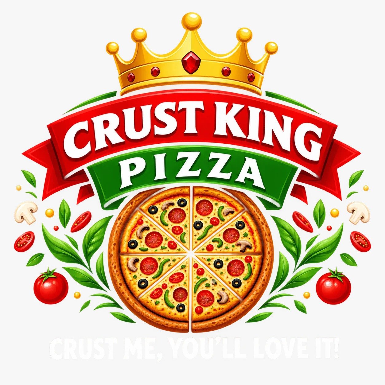 Crust King Pizza logo